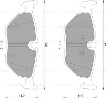 BOSCH 0 986 AB4 430 - Komplet Pločica, disk-kočnica www.molydon.hr