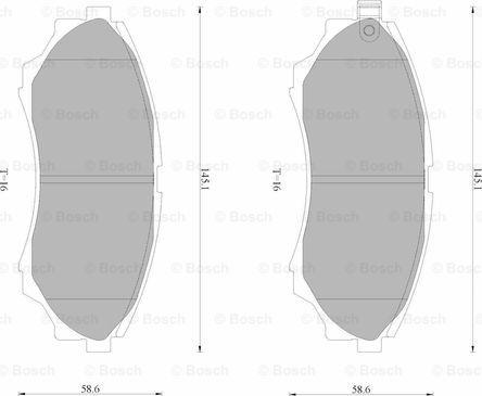 BOSCH 0 986 AB4 590 - Komplet Pločica, disk-kočnica www.molydon.hr