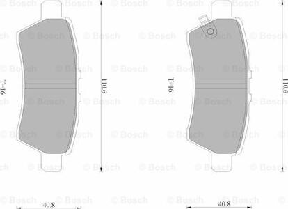 BOSCH 0 986 AB4 591 - Komplet Pločica, disk-kočnica www.molydon.hr