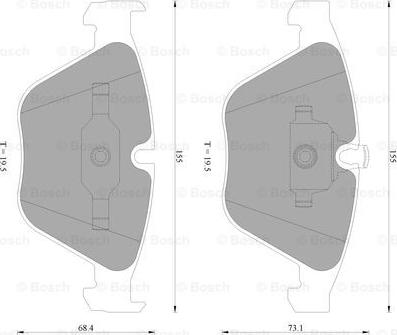 BOSCH 0 986 AB4 570 - Komplet Pločica, disk-kočnica www.molydon.hr