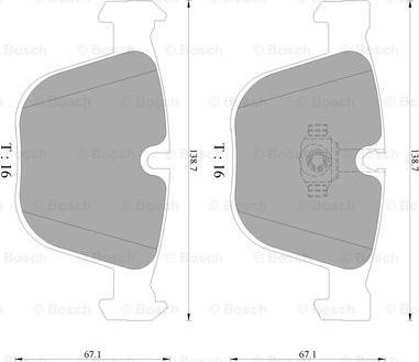 BOSCH 0 986 AB4 571 - Komplet Pločica, disk-kočnica www.molydon.hr