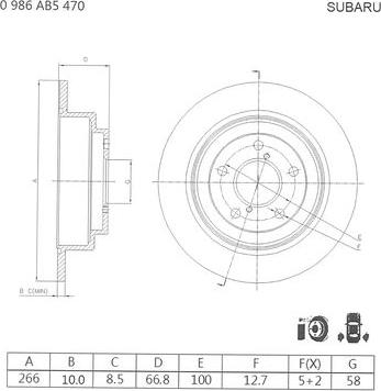 BOSCH 0 986 AB5 470 - Kočioni disk www.molydon.hr