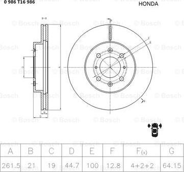 BOSCH 0 986 AB6 986 - Kočioni disk www.molydon.hr