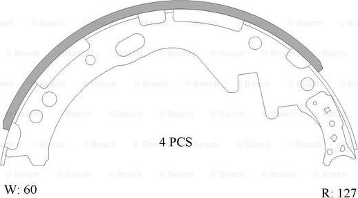 BOSCH 0 986 AB0 043 - Komplet kočnica, bubanj kočnice www.molydon.hr