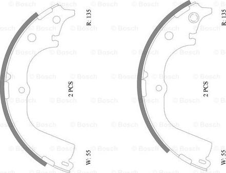 BOSCH 0 986 AB0 109 - Komplet kočnica, bubanj kočnice www.molydon.hr