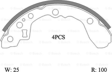 BOSCH 0 986 AB0 138 - Komplet kočnica, bubanj kočnice www.molydon.hr