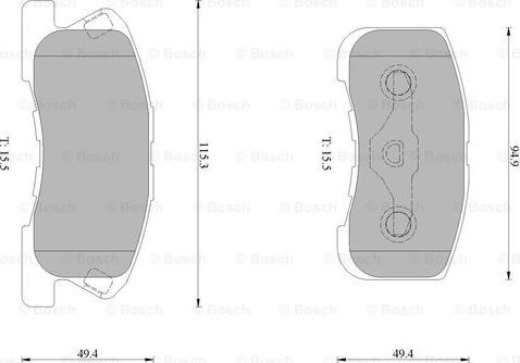 BOSCH 0 986 AB0 220 - Komplet Pločica, disk-kočnica www.molydon.hr