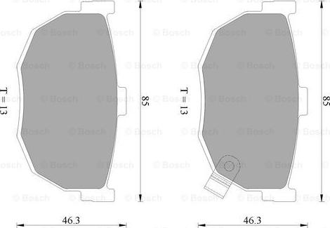 BOSCH 0 986 AB1 908 - Komplet Pločica, disk-kočnica www.molydon.hr