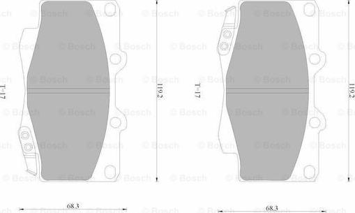 BOSCH 0 986 AB1 931 - Komplet Pločica, disk-kočnica www.molydon.hr