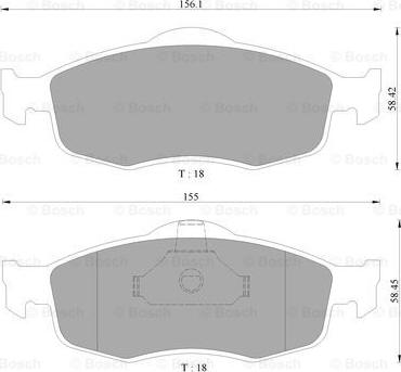 BOSCH 0 986 AB1 490 - Komplet Pločica, disk-kočnica www.molydon.hr