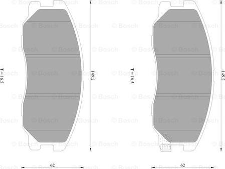 BOSCH 0 986 AB1 469 - Komplet Pločica, disk-kočnica www.molydon.hr