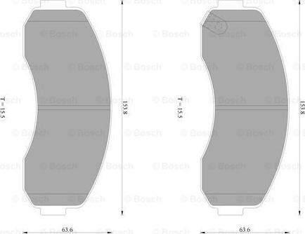 BOSCH 0 986 AB1 464 - Komplet Pločica, disk-kočnica www.molydon.hr