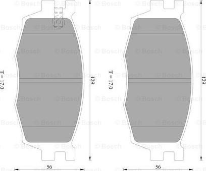 BOSCH 0 986 AB1 465 - Komplet Pločica, disk-kočnica www.molydon.hr