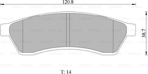 BOSCH 0 986 AB1 463 - Komplet Pločica, disk-kočnica www.molydon.hr