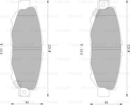 BOSCH 0 986 AB1 462 - Komplet Pločica, disk-kočnica www.molydon.hr