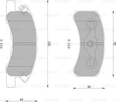 BOSCH 0 986 AB1 467 - Komplet Pločica, disk-kočnica www.molydon.hr