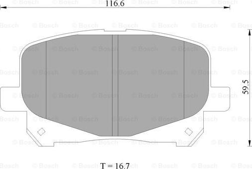 BOSCH 0 986 AB1 409 - Komplet Pločica, disk-kočnica www.molydon.hr