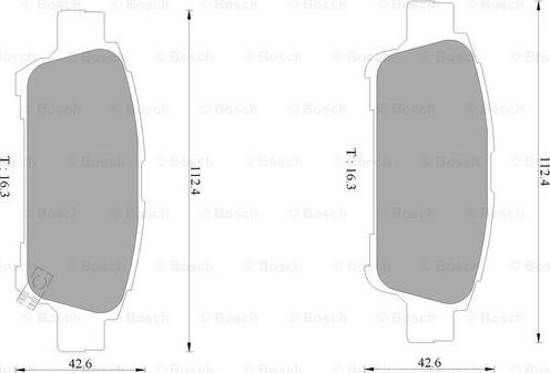 BOSCH 0 986 AB1 400 - Komplet Pločica, disk-kočnica www.molydon.hr