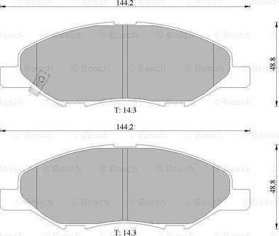 BOSCH 0 986 AB1 418 - Komplet Pločica, disk-kočnica www.molydon.hr