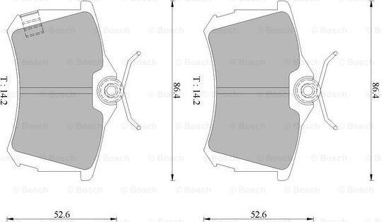 BOSCH 0 986 AB1 482 - Komplet Pločica, disk-kočnica www.molydon.hr