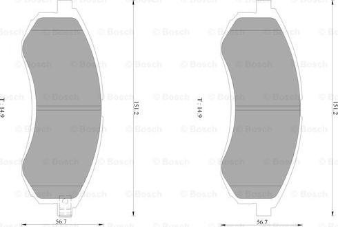 BOSCH 0 986 AB1 426 - Komplet Pločica, disk-kočnica www.molydon.hr