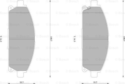 BOSCH 0 986 AB1 428 - Komplet Pločica, disk-kočnica www.molydon.hr