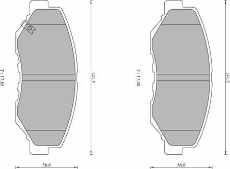 BOSCH 0 986 AB1 603 - Komplet Pločica, disk-kočnica www.molydon.hr