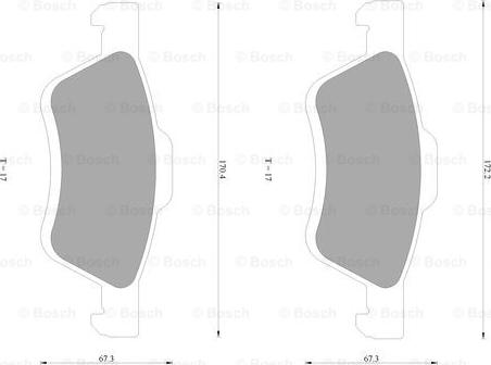 BOSCH 0 986 AB1 050 - Komplet Pločica, disk-kočnica www.molydon.hr