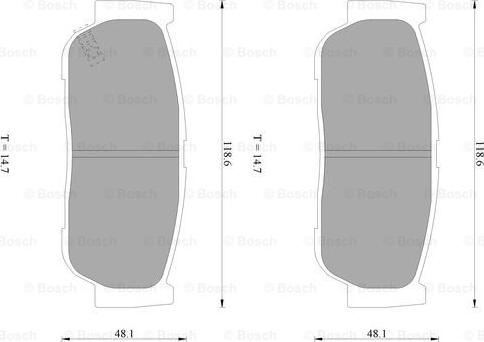 BOSCH 0 986 AB1 065 - Komplet Pločica, disk-kočnica www.molydon.hr