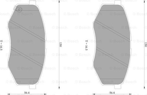 BOSCH 0 986 AB1 084 - Komplet Pločica, disk-kočnica www.molydon.hr