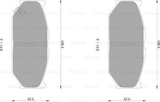 BOSCH 0 986 AB1 087 - Komplet Pločica, disk-kočnica www.molydon.hr