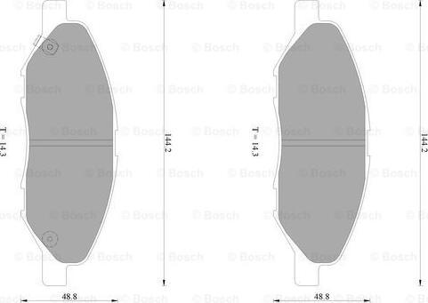 BOSCH 0 986 AB1 077 - Komplet Pločica, disk-kočnica www.molydon.hr