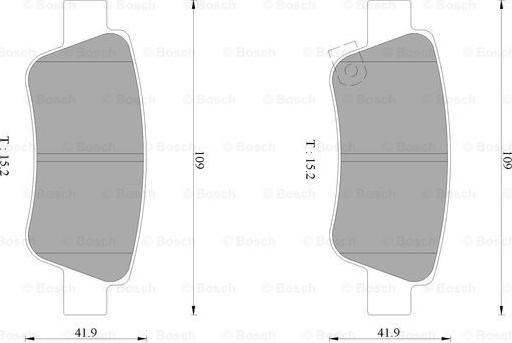 BOSCH 0 986 AB1 135 - Komplet Pločica, disk-kočnica www.molydon.hr