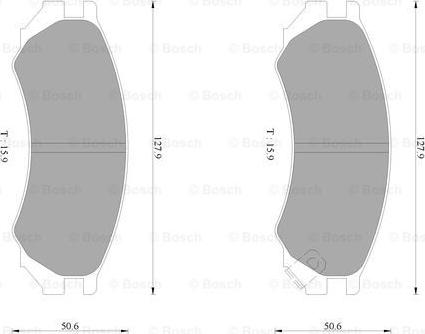 BOSCH 0 986 AB1 124 - Komplet Pločica, disk-kočnica www.molydon.hr