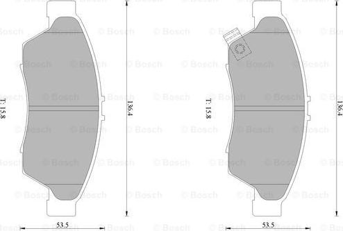 BOSCH 0 986 AB1 399 - Komplet Pločica, disk-kočnica www.molydon.hr