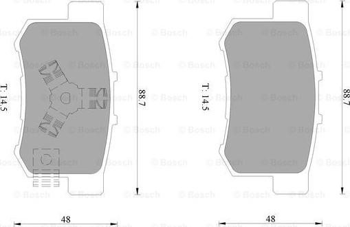 BOSCH 0 986 AB1 380 - Komplet Pločica, disk-kočnica www.molydon.hr