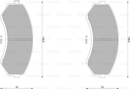 BOSCH 0 986 AB1 387 - Komplet Pločica, disk-kočnica www.molydon.hr