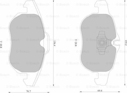 BOSCH 0 986 AB1 702 - Komplet Pločica, disk-kočnica www.molydon.hr