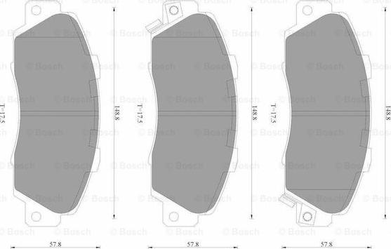 BOSCH 0 986 AB3 498 - Komplet Pločica, disk-kočnica www.molydon.hr