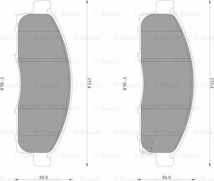 BOSCH 0 986 AB3 509 - Komplet Pločica, disk-kočnica www.molydon.hr