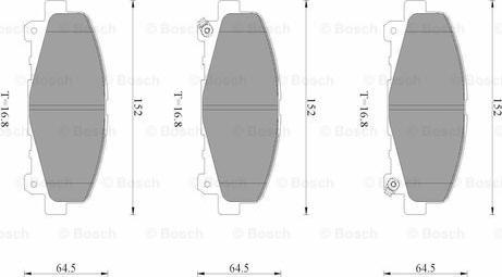 BOSCH 0 986 AB3 501 - Komplet Pločica, disk-kočnica www.molydon.hr