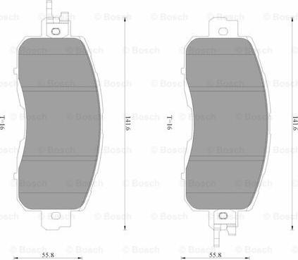 BOSCH 0 986 AB3 519 - Komplet Pločica, disk-kočnica www.molydon.hr