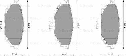 BOSCH 0 986 AB3 514 - Komplet Pločica, disk-kočnica www.molydon.hr