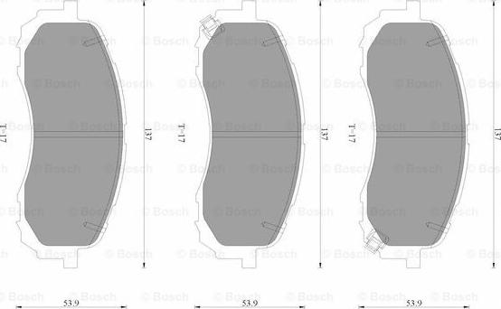 BOSCH 0 986 AB3 515 - Komplet Pločica, disk-kočnica www.molydon.hr