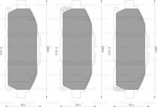 BOSCH 0 986 AB3 511 - Komplet Pločica, disk-kočnica www.molydon.hr