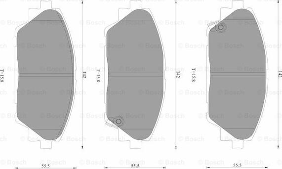 BOSCH 0 986 AB3 518 - Komplet Pločica, disk-kočnica www.molydon.hr