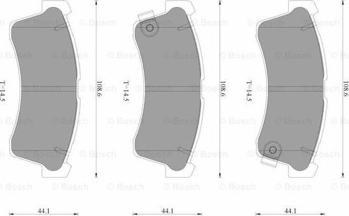 BOSCH 0 986 AB3 517 - Komplet Pločica, disk-kočnica www.molydon.hr