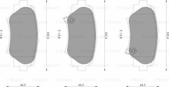 BOSCH 0 986 AB3 538 - Komplet Pločica, disk-kočnica www.molydon.hr