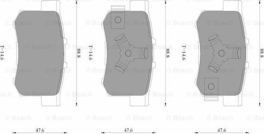 BOSCH 0 986 AB3 525 - Komplet Pločica, disk-kočnica www.molydon.hr