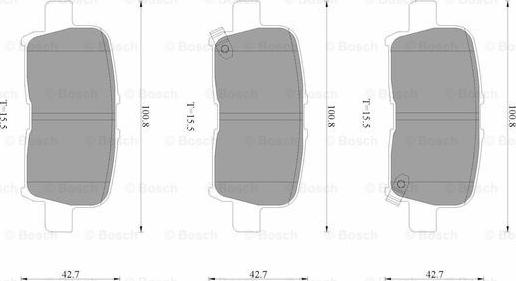 BOSCH 0 986 AB3 526 - Komplet Pločica, disk-kočnica www.molydon.hr